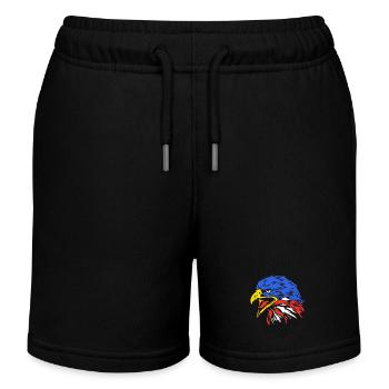Fourth of July National Colors National Day United States - Kids Organic Sweat Shorts by Stanley/Stella - black - Front