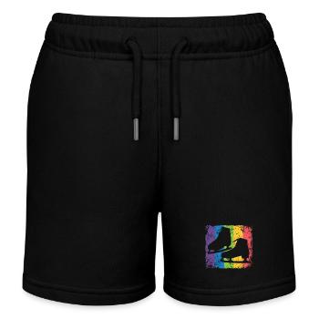 Eiskunstläufer Eiskunstlauf Schlittschuhlaufen - Kinder Organic Joggingshorts Mini Bolter von Stanley/Stella - Schwarz - Vorne