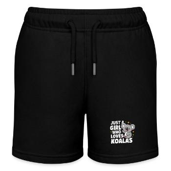 Koala Koala Koala Ours Koala Animal - Short de jogging enfant bio Stanley/Stella - noir - Devant