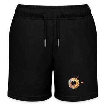 Snare drum Snare drum Geometric - Kids Organic Sweat Shorts by Stanley/Stella - black - Front