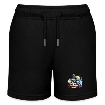 Motocross - Short de jogging enfant bio Stanley/Stella - noir - Devant