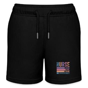 Infirmier - Short de jogging enfant bio Stanley/Stella - noir - Devant