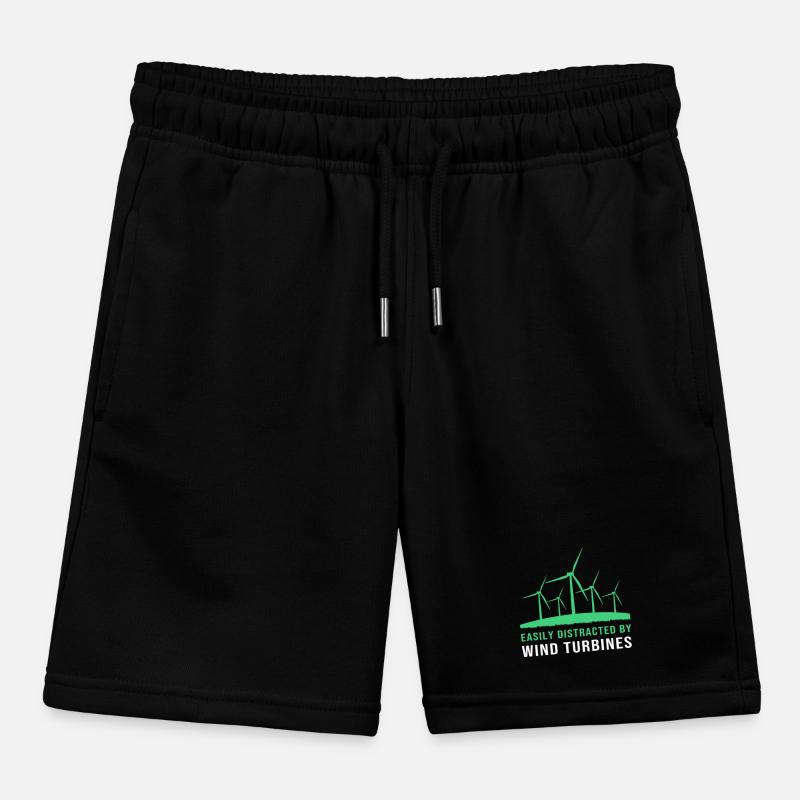 Énergie éolienne Éolienne Énergie éolienne Short de jogging enfant bio Stanley/Stella