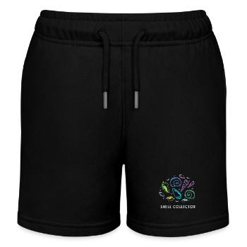 Muschelsammler Muschel - Kinder Organic Joggingshorts Mini Bolter von Stanley/Stella - Schwarz - Vorne