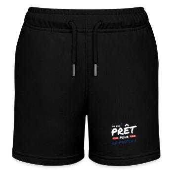 Football France - équipe de football de football - Short de jogging enfant bio Stanley/Stella - noir - Devant