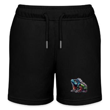 Iguane - Short de jogging enfant bio Stanley/Stella - noir - Devant