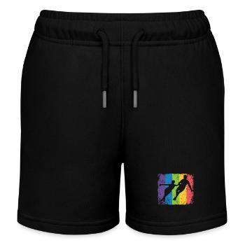 Eiskunstläufer Eiskunstlauf Schlittschuhlaufen - Kinder Organic Joggingshorts Mini Bolter von Stanley/Stella - Schwarz - Vorne