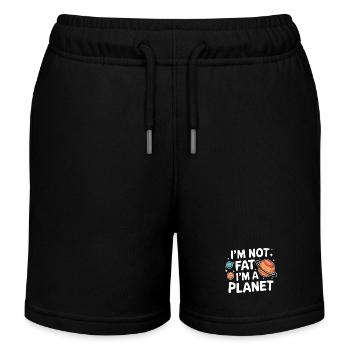 Planet Sonnensystem Astronomie Weltraum - Kinder Organic Joggingshorts Mini Bolter von Stanley/Stella - Schwarz - Vorne