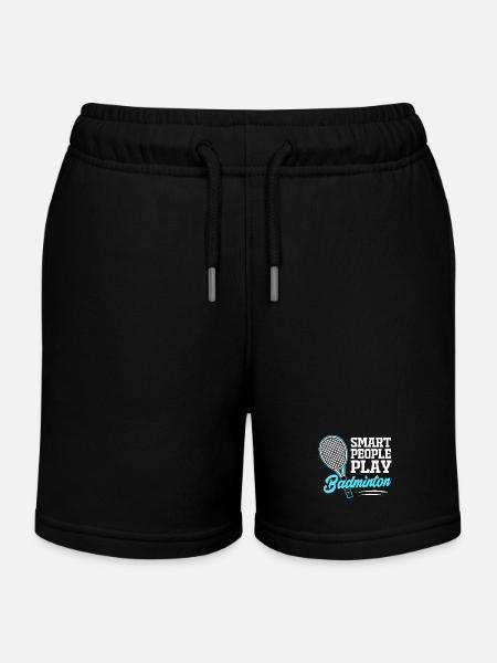 Badminton - Short de jogging enfant bio Stanley/Stella - noir