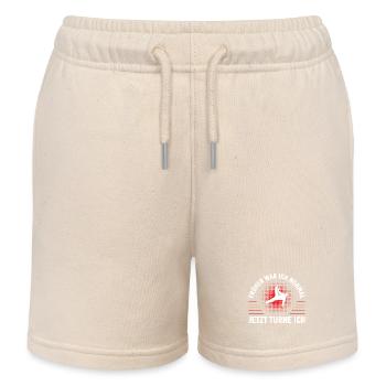 Turnen Mädchen Gymnastik Turnanzug Turnerin - Kinder Organic Joggingshorts Mini Bolter von Stanley/Stella - Natur - Vorne