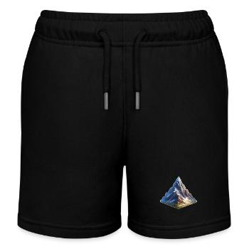 Berg - Kinder Organic Joggingshorts Mini Bolter von Stanley/Stella - Schwarz - Vorne