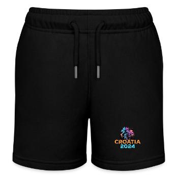 Croatia 2024 Tour - Kids Organic Sweat Shorts by Stanley/Stella - black - Front