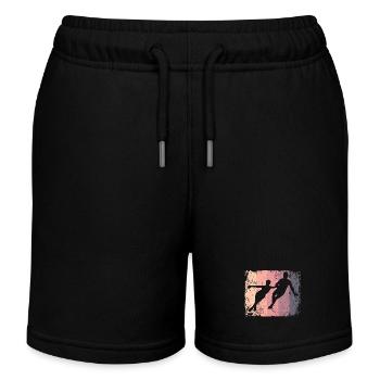 Eiskunstläufer Eiskunstlauf Schlittschuhlaufen - Kinder Organic Joggingshorts Mini Bolter von Stanley/Stella - Schwarz - Vorne