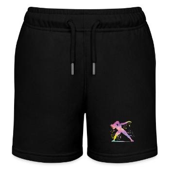 Lanceur de poids Colorsplash Lancer de poids - Short de jogging enfant bio Stanley/Stella - noir - Devant