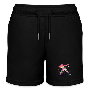 Lanceur de poids Colorsplash Lancer de poids - Short de jogging enfant bio Stanley/Stella - noir - Devant