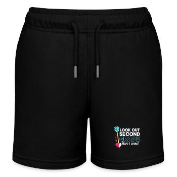 2. Klasse - Kinder Organic Joggingshorts Mini Bolter von Stanley/Stella - Schwarz - Vorne