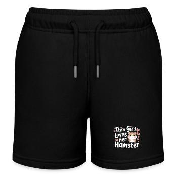 Hamster - Short de jogging enfant bio Stanley/Stella - noir - Devant
