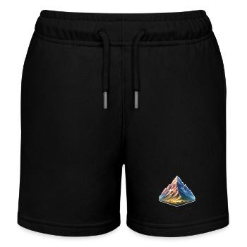 Berg - Kinder Organic Joggingshorts Mini Bolter von Stanley/Stella - Schwarz - Vorne
