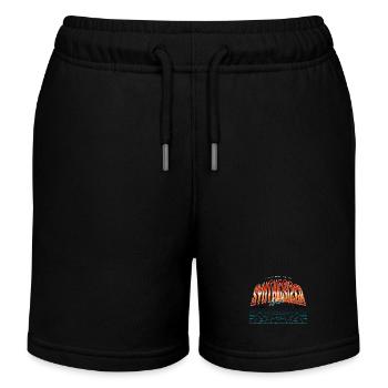 808 Synthesizer Analog Drum Machine - Kids Organic Sweat Shorts by Stanley/Stella - black - Front