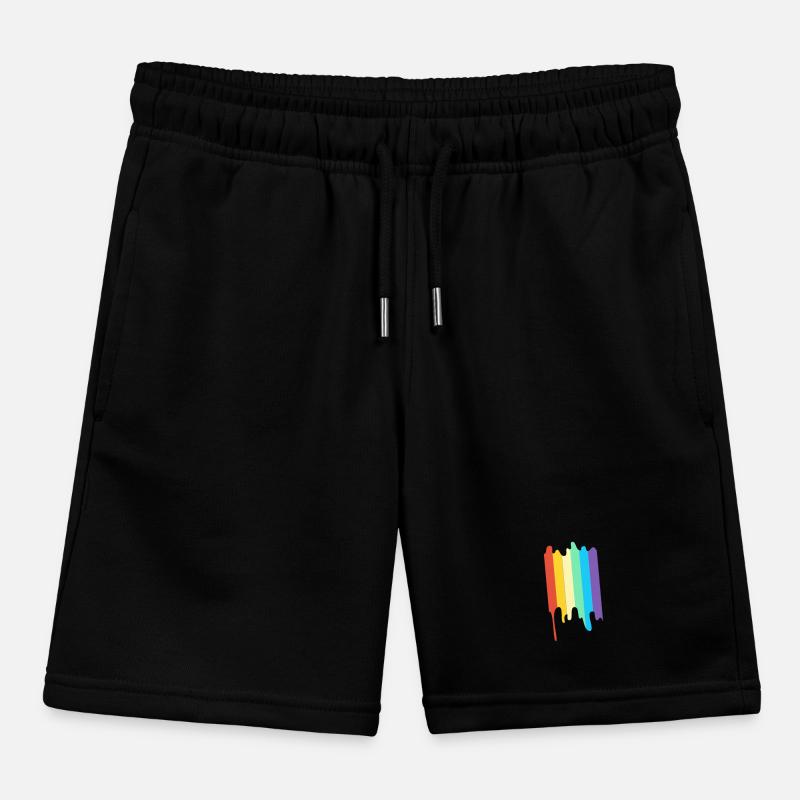 LGBT Regenbogenfarbe Kinder Organic Joggingshorts Mini Bolter von Stanley/Stella
