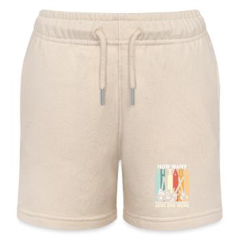 How many guitars does a guitar player need? - Kids Organic Sweat Shorts by Stanley/Stella - soft Ecru - Front