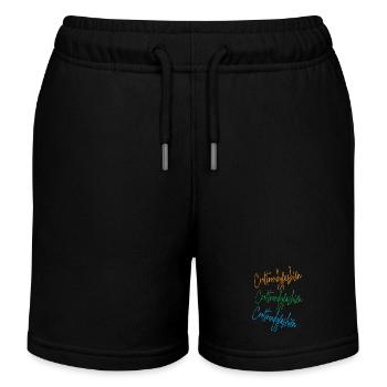 Cooltrendyfashion - Short de jogging enfant bio Stanley/Stella - noir - Devant