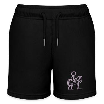 Rider sur Perd Style minimaliste - Short de jogging enfant bio Stanley/Stella - noir - Devant