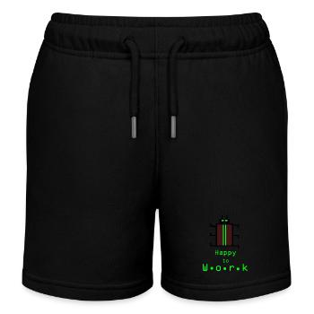HappyWorkBeetle - Short de jogging enfant bio Stanley/Stella - noir - Devant