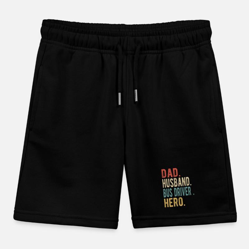 Busfahrer Papa Ehemann Held Kinder Organic Joggingshorts Mini Bolter von Stanley/Stella
