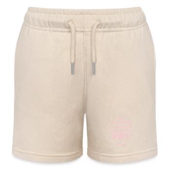 lustige sprüche mama & papa - Kinder Organic Joggingshorts Mini Bolter von Stanley/Stella - Natur - Vorne