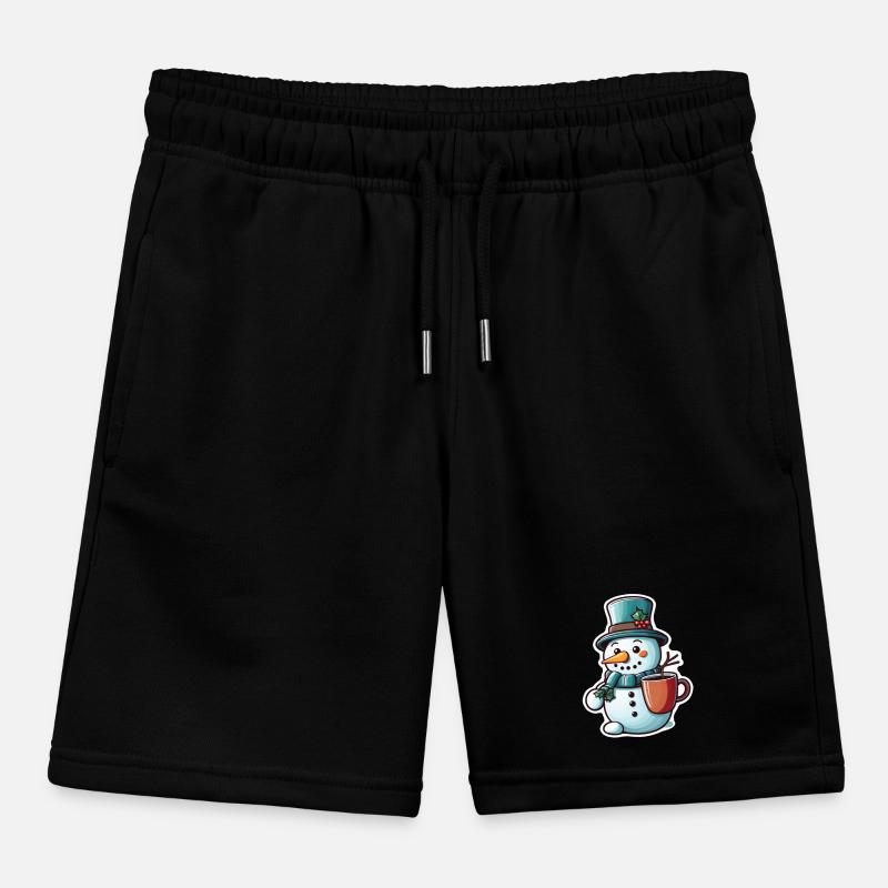 Snowman Kids Organic Sweat Shorts by Stanley/Stella