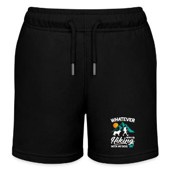 Whatever I m going hiking with my dog - Kinder Organic Joggingshorts Mini Bolter von Stanley/Stella - Schwarz - Vorne
