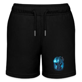 Zauberer - Kinder Organic Joggingshorts Mini Bolter von Stanley/Stella - Schwarz - Vorne