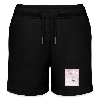 Einfach mal loslassen! Motivationsspruch Neubeginn - Kinder Organic Joggingshorts Mini Bolter von Stanley/Stella - Schwarz - Vorne