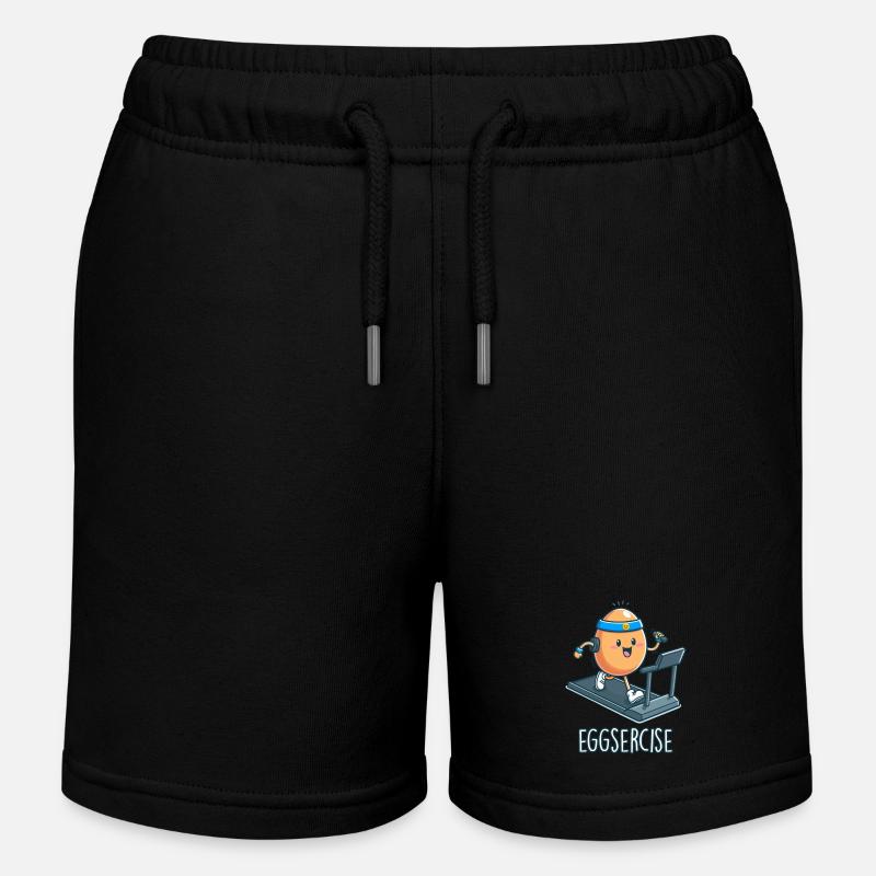 Eggsercise - Short de jogging enfant bio Stanley/Stella - noir