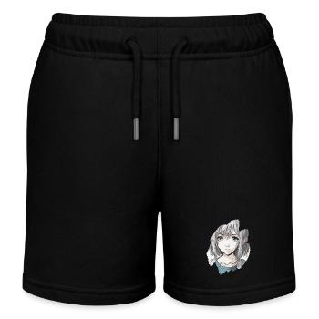 Anime Teenage Girl Gris - Short de jogging enfant bio Stanley/Stella - noir - Devant
