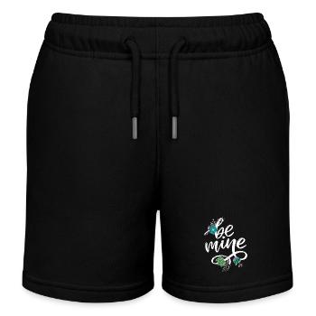 Belle femme peinture art visage femme colorée - Short de jogging enfant bio Stanley/Stella - noir - Devant