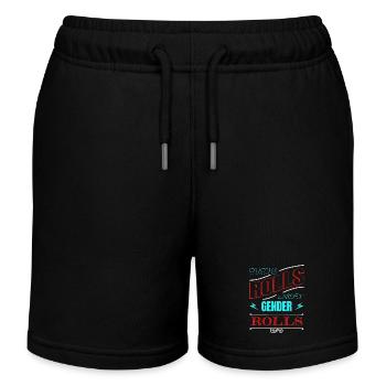 Interdit les activistes féminin grl pwr aimer les femmes égales - Short de jogging enfant bio Stanley/Stella - noir - Devant