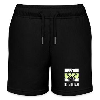 Lustiger Gamer Nur noch fünf Minuten 5 Videospiele - Kinder Organic Joggingshorts Mini Bolter von Stanley/Stella - Schwarz - Vorne