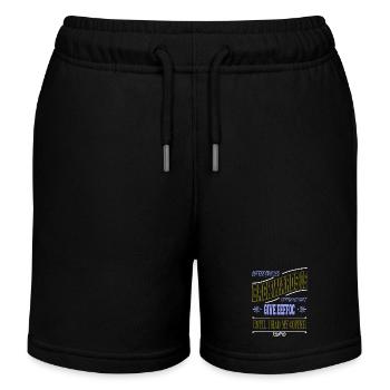 coffeebean birthday present idea funny quote happy - Kids Organic Sweat Shorts by Stanley/Stella - black - Front