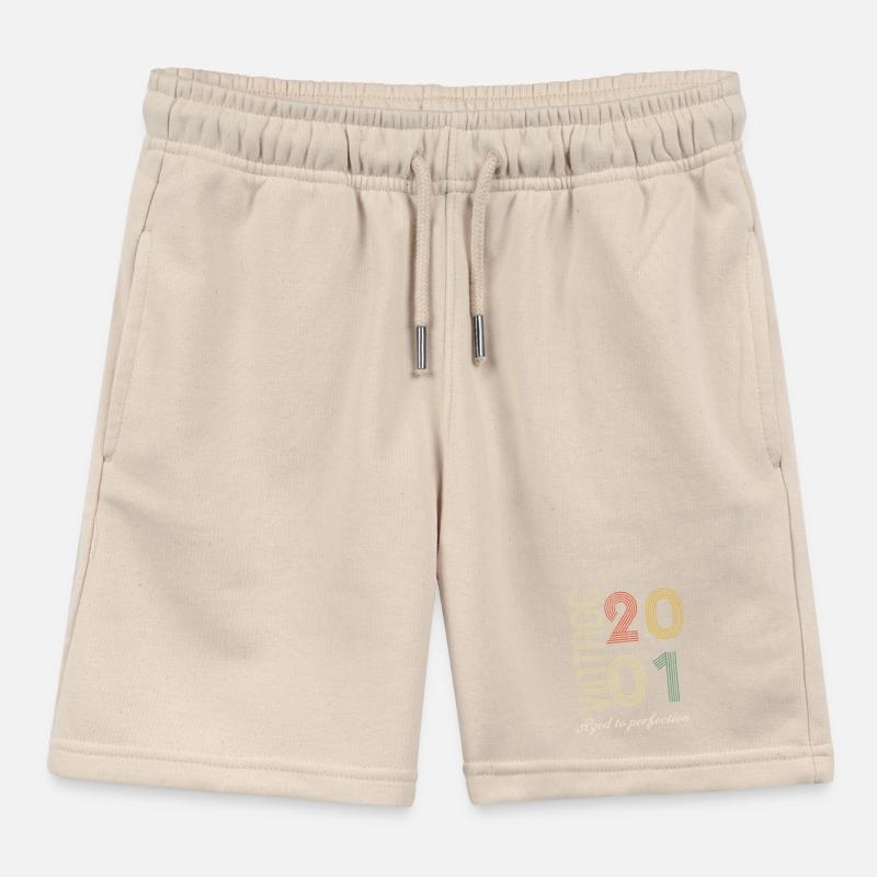 23 Year Anniversary Gift - 2001 Kids Organic Sweat Shorts by Stanley/Stella