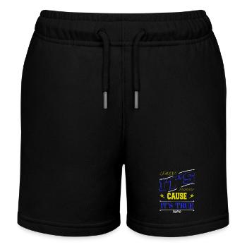 computer language geek humor - Kids Organic Sweat Shorts by Stanley/Stella - black - Front