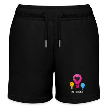 Vol en montgolfière Sky I Gift - Short de jogging enfant bio Stanley/Stella - noir - Devant