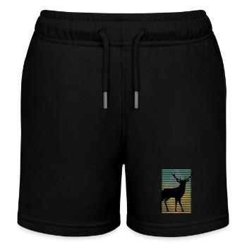 Cerf - Short de jogging enfant bio Stanley/Stella - noir - Devant