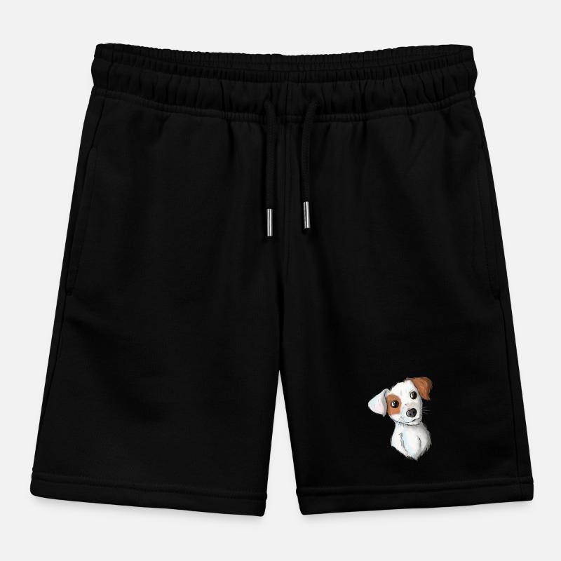 Jack Russell Pattern 7 Kinder Organic Joggingshorts Mini Bolter von Stanley/Stella