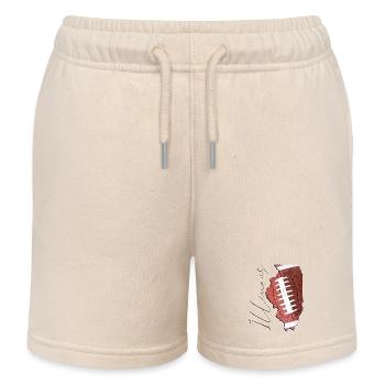 Illinois (USA) | echter Football | Landkarte Scpt - Kinder Organic Joggingshorts Mini Bolter von Stanley/Stella - Natur - Vorne
