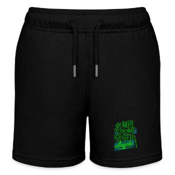 Angeln Angler - Kinder Organic Joggingshorts Mini Bolter von Stanley/Stella - Schwarz - Vorne
