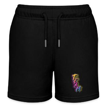 Team - Kids Organic Sweat Shorts by Stanley/Stella - black - Front