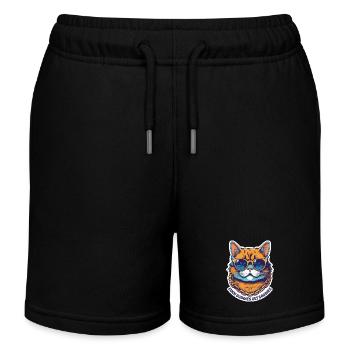 Even baddies get saddies - Kids Organic Sweat Shorts by Stanley/Stella - black - Front
