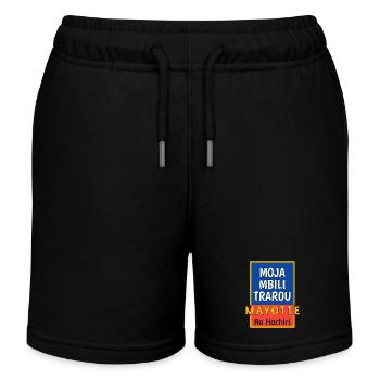 Mayotte2_rahachiri - Kids Organic Sweat Shorts by Stanley/Stella - black - Front